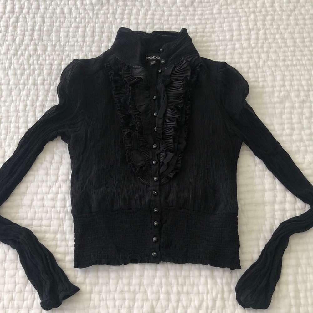 Bebe turtleneck crop top